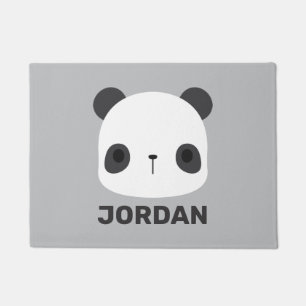 Tapete Urso Panda Bonito com Nome Personalizado