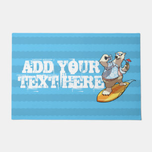 Tapete Urso Polar legal surfando com Cartoon Cocktail