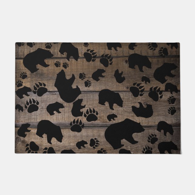 Tapete Urso Preto - Pinturas Pretas (Frente)