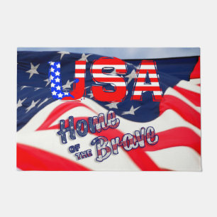 Tapete USA Home of the Brave Flag