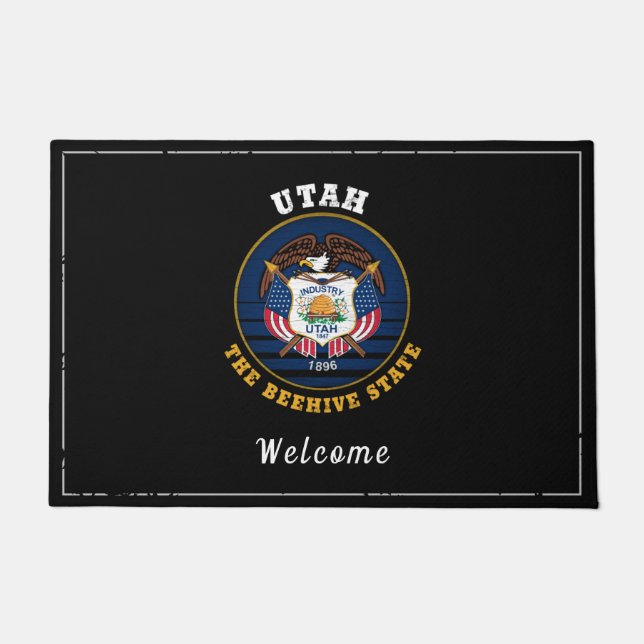 TAPETE UTAH BEEHIVE STATE FLAG (Frente)
