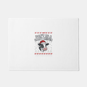 Tapete Vaca de Natal Salty Heifer Engravura Divertida Vin