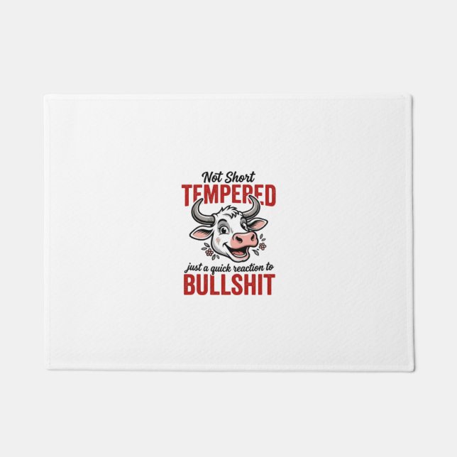 Tapete Vaca Engraçada Temperada Vintage (Frente)