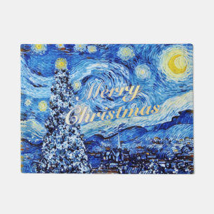 Tapete Van Gogh - Noite Estrelada Feliz Natal