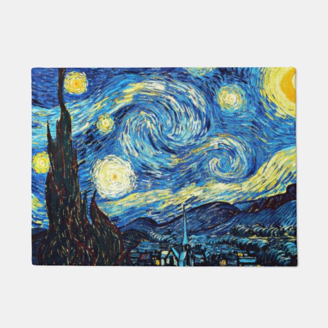 Tapete Van Gogh - noite estrelado (Frente)