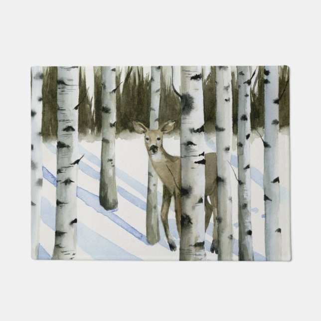 Tapete Veado em neve (Frente)