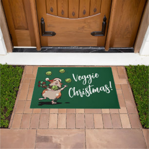 Tapete Veggie Natal! Guinei malabarizando couros