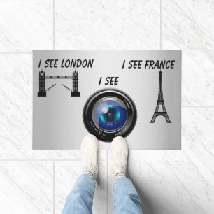 Tapete Vejo Londres, vejo França Engraçada