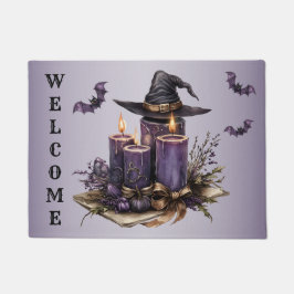 Tapete Velas Roxas do Halloween Mordem Assustador