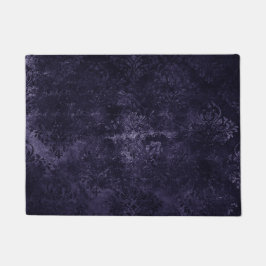 Tapete Velvety Midnight Damask | Indigo Purple Grunge