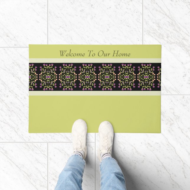 Tapete Verde E Cinzas E Preto (Interior)