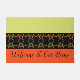 Tapete Verde limão E Laranja