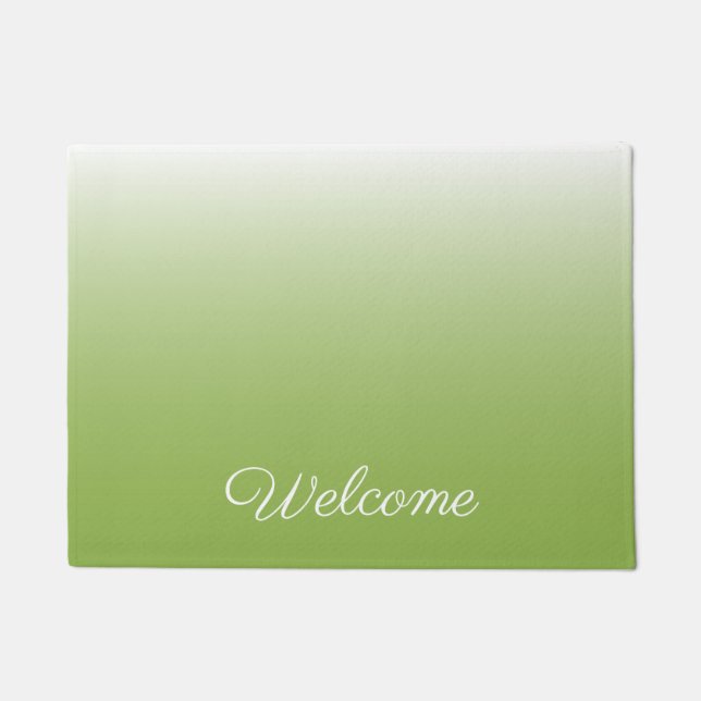 Tapete Verde-verde-verde-gradiente personalizado (Frente)