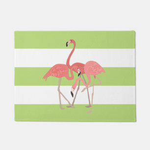 Tapete Verdes limões e Flamingos
