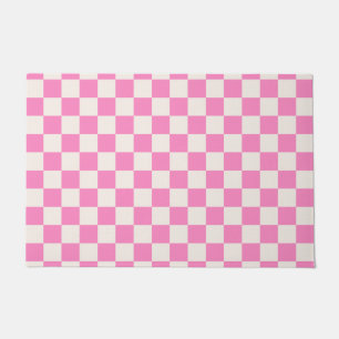 Tapete Verificação rosa, padrão da placa de xadrez, ve