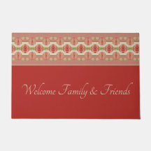 Vermelho Celeiro com Matriz Floral Artsy