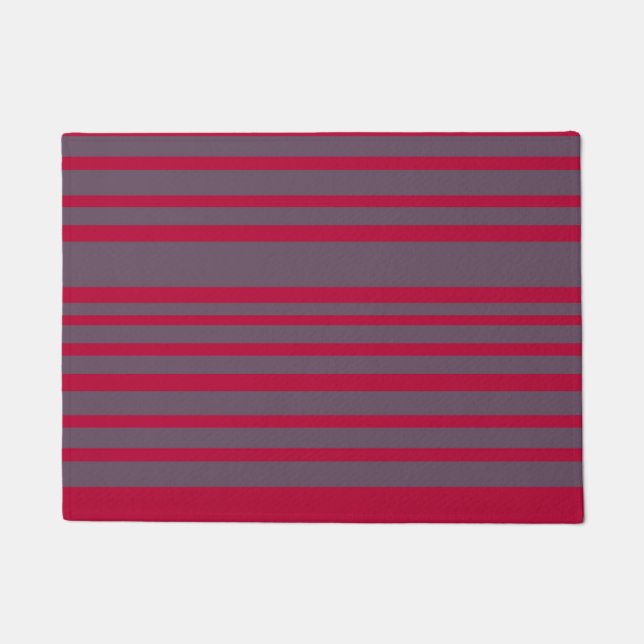 Tapete Vermelho, Cinza Strike Door Mat (Frente)