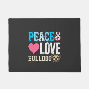 Tapete Vetor Bulldog Paz Amor