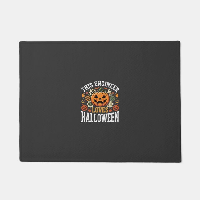 Tapete Vetor de Abóbora de Engenheiro de Halloween (Frente)