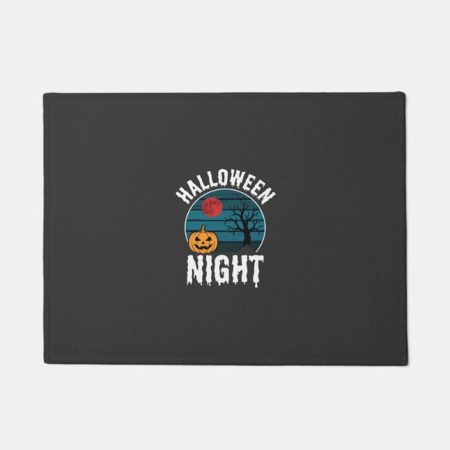 Tapete Vetor de árvore de abóbora da noite de Halloween (Frente)