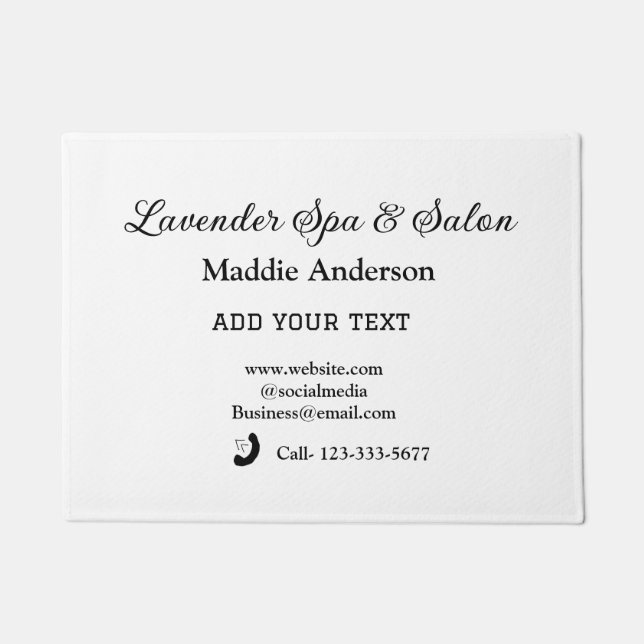 Tapete viagem spa salon hóspede informação férias praia (Frente)