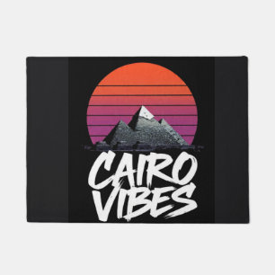 Tapete Vibrações Antigas do Cairo   Estilo de Rua Egípcio