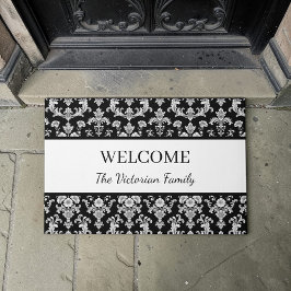Tapete Victorian Black and White Damask Pattern
