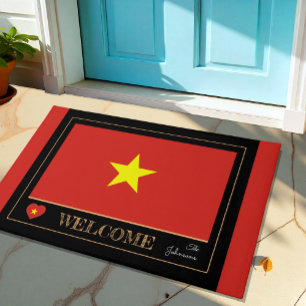 Tapete Vietnã e Bandeira Vietnamita tapete/esportes Boas-