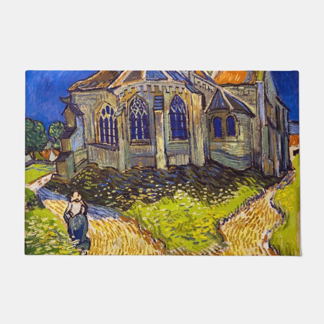 Tapete Vincent van Gogh - A Igreja em Auvers (Frente)