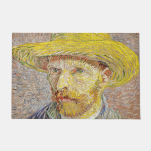 Tapete Vincent van Gogh - Autorretrato com Chapéu de Palh