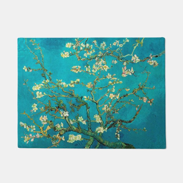 Tapete Vincent Van Gogh Blossoming Almond Tree Arte Flora (Frente)