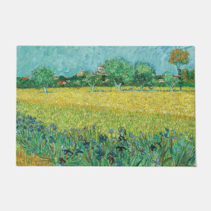 Tapete Vincent van Gogh - Campo com irlandeses perto de A