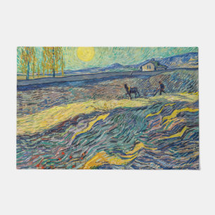 Tapete Vincent van Gogh - Campo com lavoura de agricultor