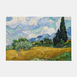 Tapete Vincent Van Gogh - Campo de trigo com CyPrensas