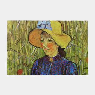 Tapete Vincent van Gogh - Garota camponesa com chapéu de 