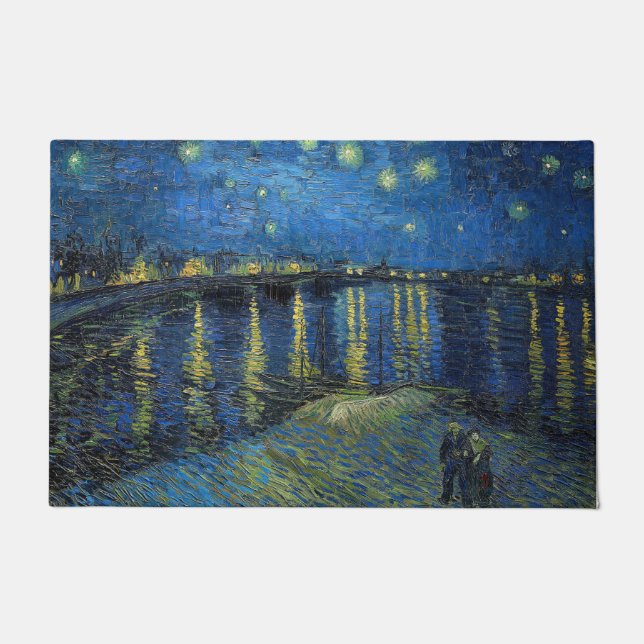 Tapete Vincent van Gogh - Noite Estrelada sobre o Ródano (Frente)