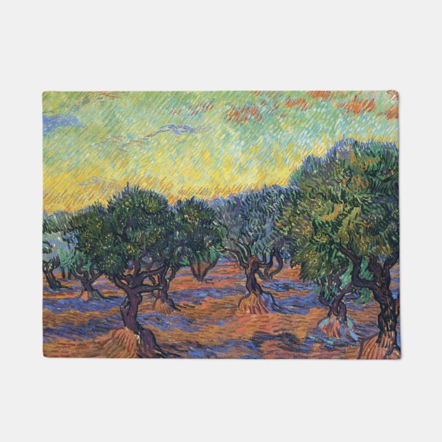 Tapete Vincent Van Gogh Olive Grove Impressionismo Arte (Frente)