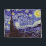 Tapete Vincent Van Gogh Starry Night Vintage Fine Art<br><div class="desc">Vincent van Gogh Starry Night Fine Art Painting Starry Night Starry Night é uma pintura do artista poste-impressionista holandês Vincent van Gogh. O céu azul à noite está cheio de nuvens, estrelas e uma lua crescente brilhante. A Noite Estrelada é a única noturna na série de visões da janela do...</div>