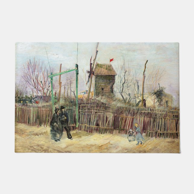 Tapete Vincent van Gogh - Street Scene em Montmartre (Frente)