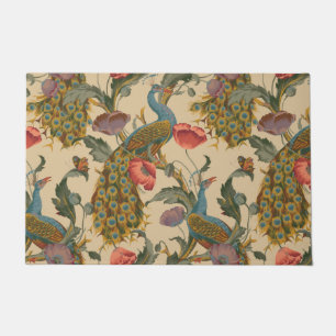 Tapete Vintage Art Nouveau 1890 O Padrão de Peacock