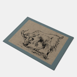 Tapete Vintage Billy Goat Country Fazenda and Pets
