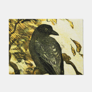 Tapete Vintage Crow Perch num galho Theo van Hoytema