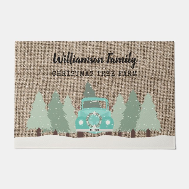 Tapete Vintage Farmhouse Christmas - Family Welcome (Frente)