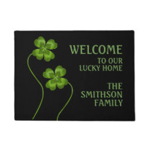 Vintage Four Leaf Shamrock - Boas-vindas personali