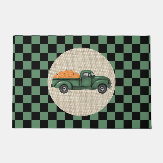 Tapete Vintage Green Pumpkin Truck (Frente)