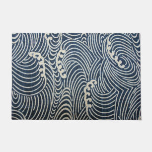 Tapete Vintage Japonês Textile, Wave Standard