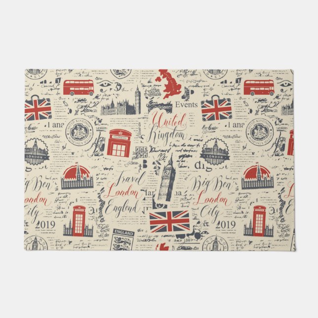 Tapete Vintage London Doormat (Frente)