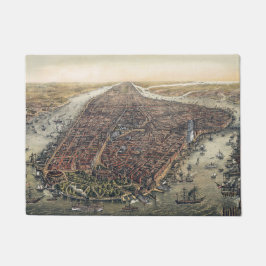 Tapete Vintage Nova Iorque, Manhattan, ponte do Brooklyn