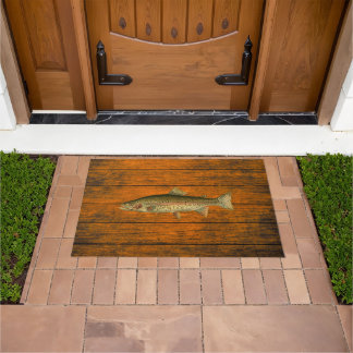 Tapete Vintage Rainbow Trout Door Mat