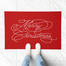 Vintage Red Typografia Feliz Natal